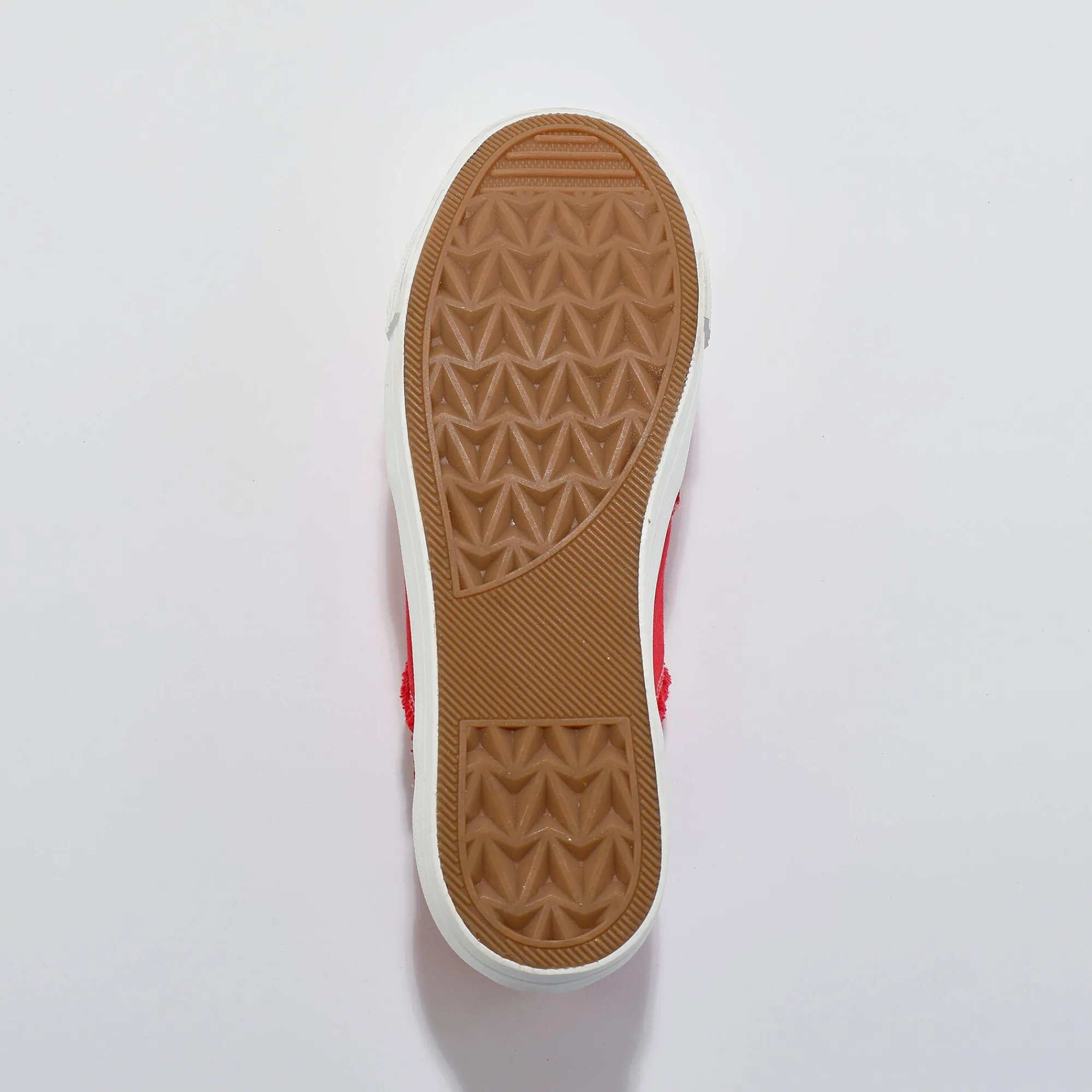 Baskets En Sneakers|Schoenen<Blancheporte Sneakers met veters, verwassen canvas met sierstiksel rood
