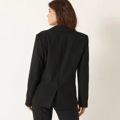 Feestoutfits Dames|Jas En Mantel<Blancheporte Soepel blazerjasje, lange mouwen zwart