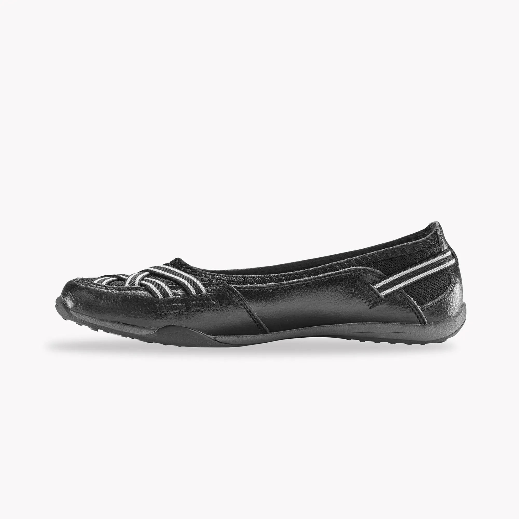 Ballerina's|Schoenen<Blancheporte Soepele ballerina's in leer - zwart