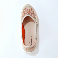 Ballerina's|Schoenen<Blancheporte Soepele ballerina's in leer goudkleurig
