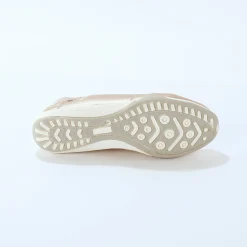 Ballerina's|Schoenen<Blancheporte Soepele ballerina's in leer goudkleurig