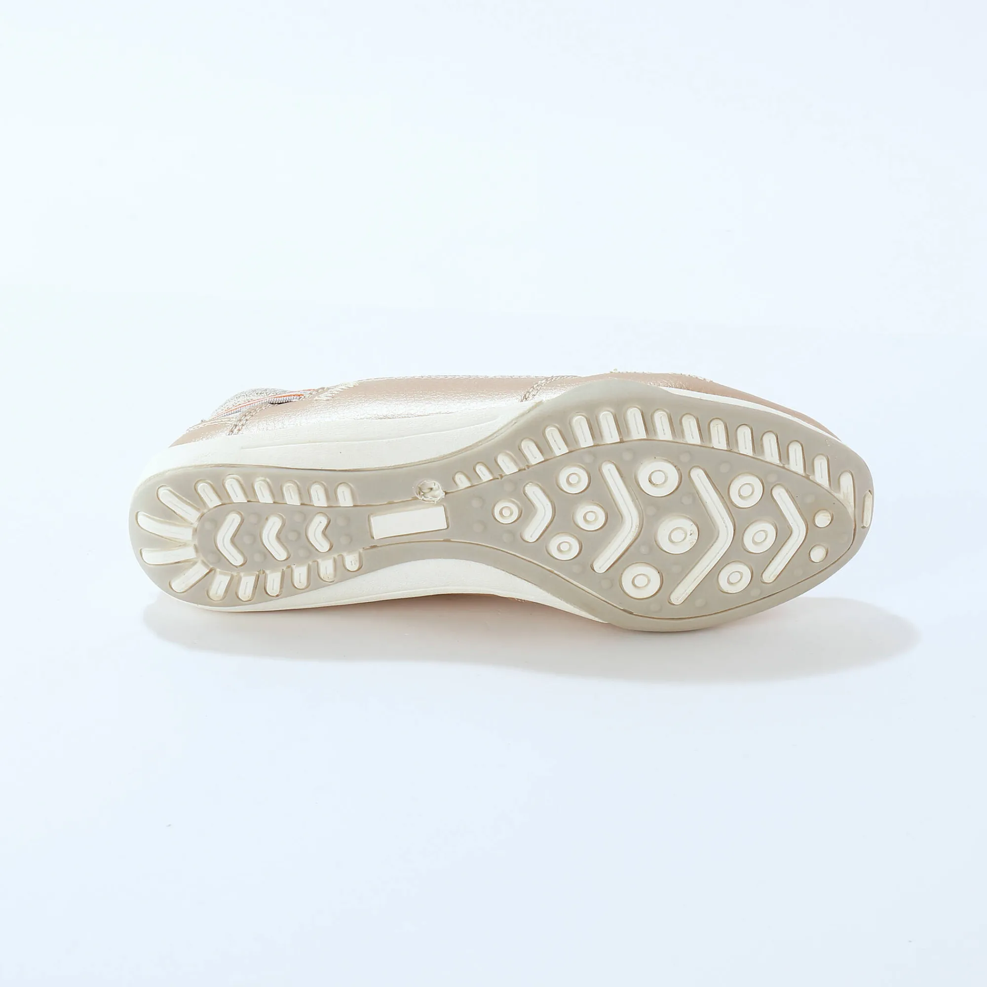 Ballerina's|Schoenen<Blancheporte Soepele ballerina's in leer goudkleurig