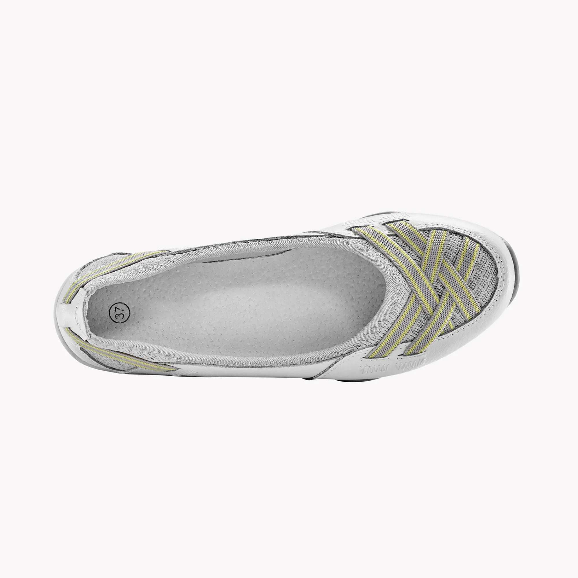 Ballerina's|Schoenen<Blancheporte Soepele ballerina's in leer wit