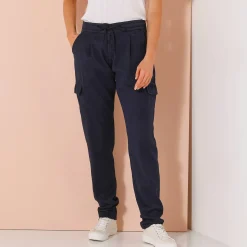 Broek<Blancheporte Soepele cargobroek marine
