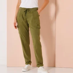 Broek<Blancheporte Soepele cargobroek kaki