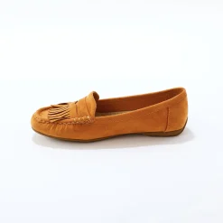 Derby's En Mocassins|Schoenen<Blancheporte Soepele mocassins in microvezeltextiel donkerbeige