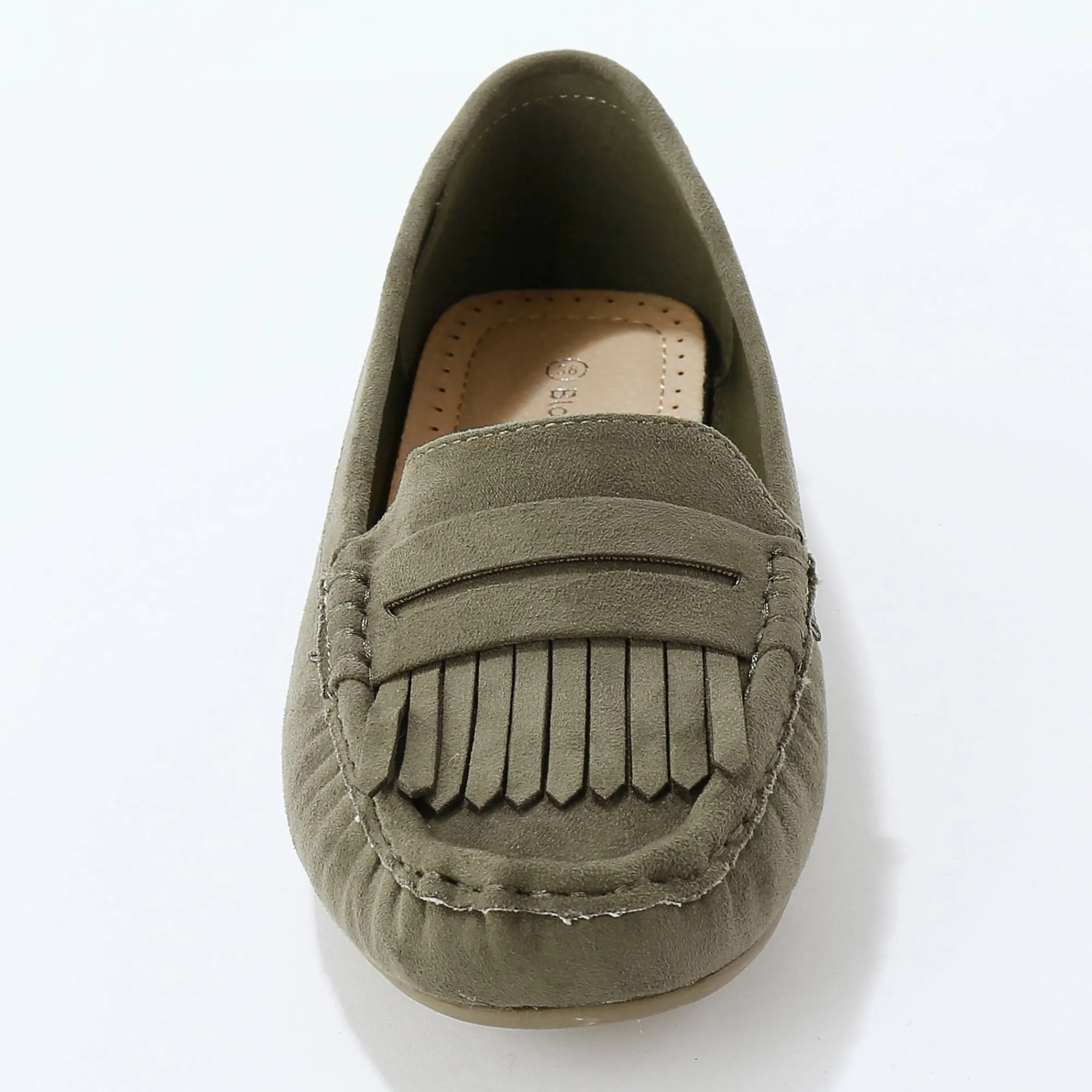 Derby's En Mocassins|Schoenen<Blancheporte Soepele mocassins in microvezeltextiel kaki