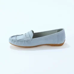 Derby's En Mocassins|Schoenen<Blancheporte Soepele mocassins in microvezeltextiel blauw