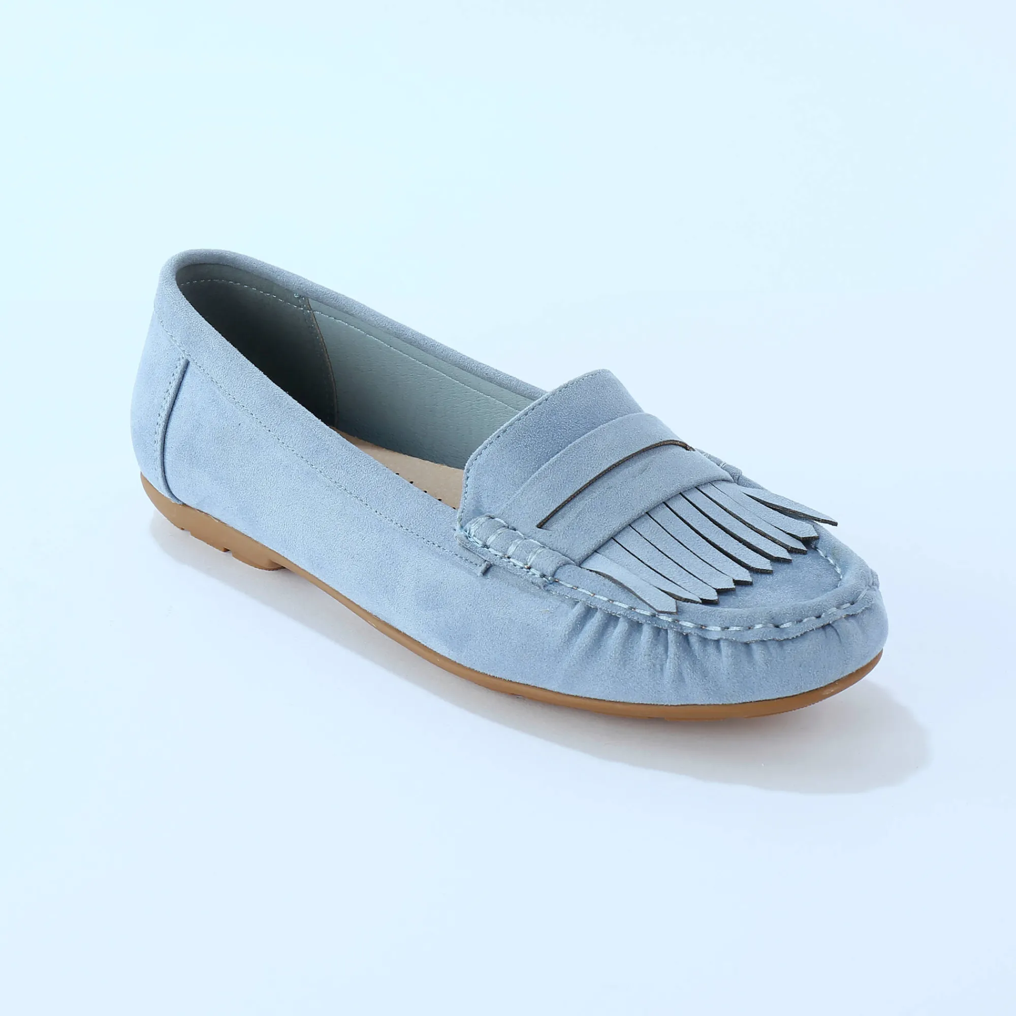 Derby's En Mocassins|Schoenen<Blancheporte Soepele mocassins in microvezeltextiel blauw