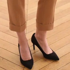 Broek<Blancheporte Soepele, nauwsluitende 7/8-broek karamel