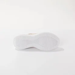 Ballerina's|Schoenen<Blancheporte Soepele schoenen met riempjes en ajour beige