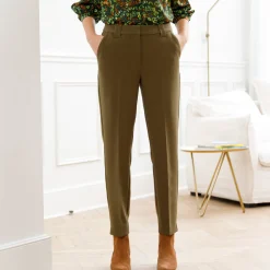 Broek<Blancheporte Soepele slimbroek kaki