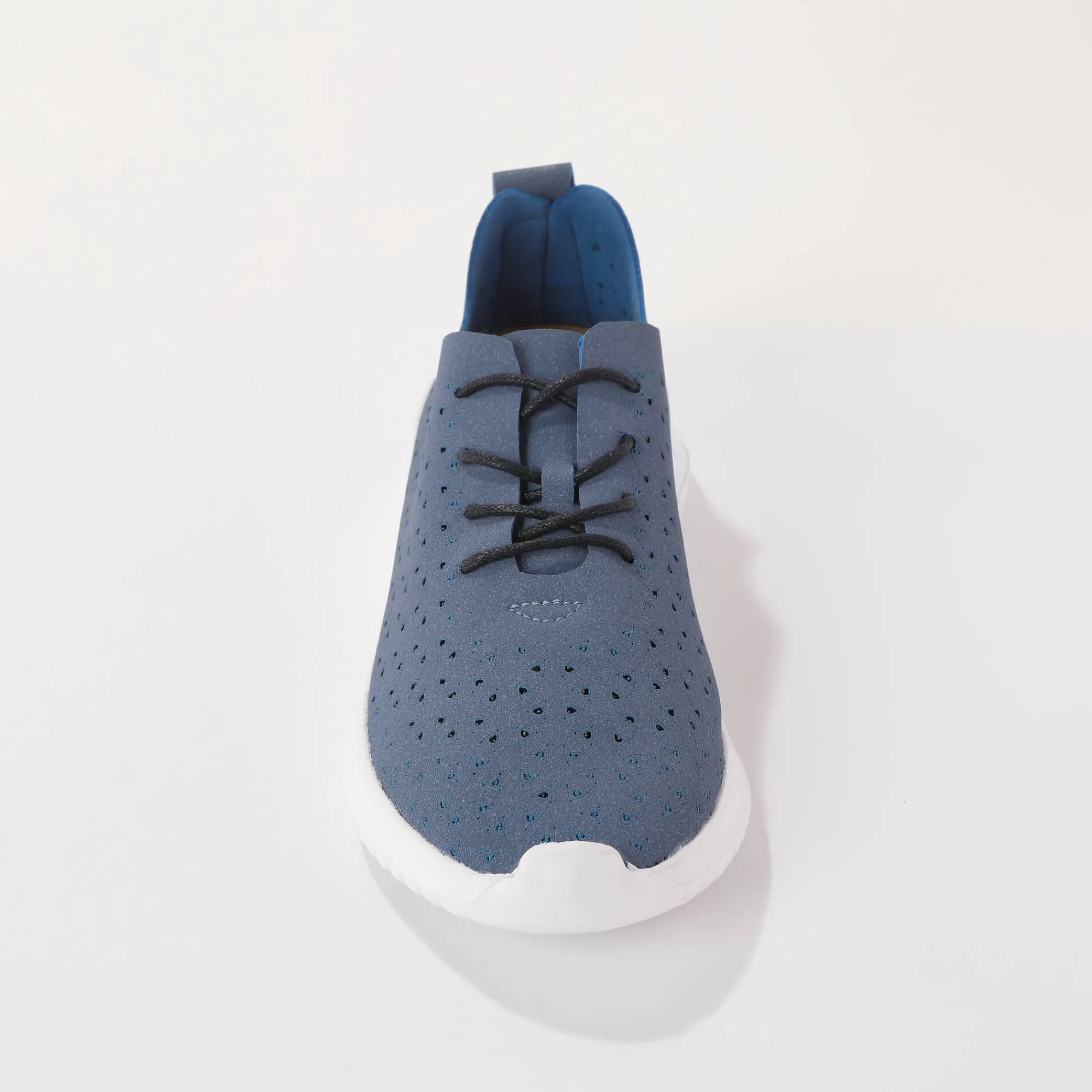Baskets En Sneakers|Schoenen<Blancheporte Soepele sneakers met ajour jeansblauw