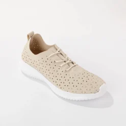 Baskets En Sneakers|Schoenen<Blancheporte Soepele sneakers met ajour beige