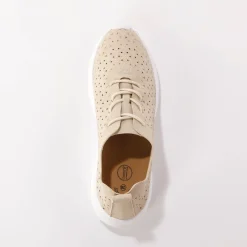 Baskets En Sneakers|Schoenen<Blancheporte Soepele sneakers met ajour beige