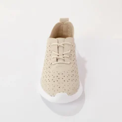 Baskets En Sneakers|Schoenen<Blancheporte Soepele sneakers met ajour beige