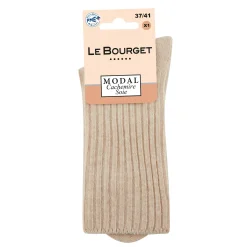 Panty’s, Kniekousen En Sokken<Le Bourget Sokken in modal met kasjmier en zijde chiné beige