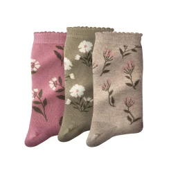 Panty’s, Kniekousen En Sokken<Blancheporte Sokken met bloemenprint - set van 3 paar kaki + roze + beige