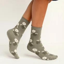 Panty’s, Kniekousen En Sokken<Blancheporte Sokken met bloemenprint - set van 3 paar kaki + roze + beige