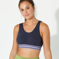 Beha<Blancheporte Sportbehatopje zonder beugels - set van 2 parma + marine