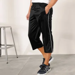 Broek<Blancheporte Sportbroek in 7/8-model, microvezel met geruwde binnenkant zwart