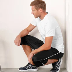 Broek<Blancheporte Sportbroek in 7/8-model, microvezel met geruwde binnenkant zwart