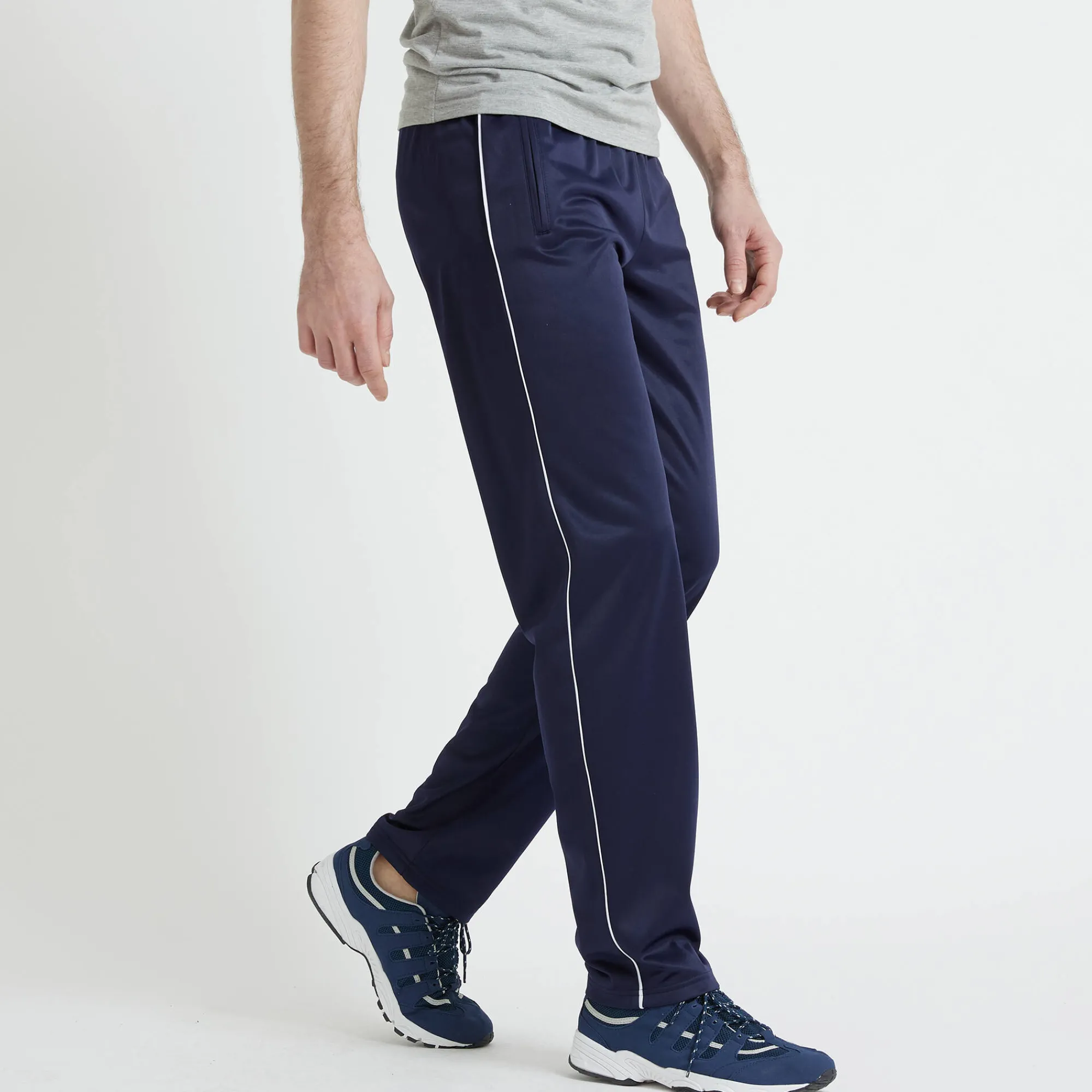 Broek<Blancheporte Sportieve broek met geruwde binnenkant marine
