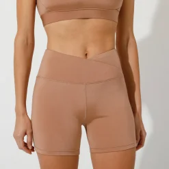 Slip En Shorty<Blancheporte Sportshort voor gelifte bips in microvezel marron glacé