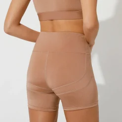 Slip En Shorty<Blancheporte Sportshort voor gelifte bips in microvezel marron glacé