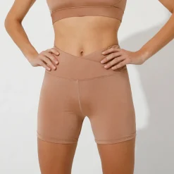 Slip En Shorty<Blancheporte Sportshort voor gelifte bips in microvezel marron glacé