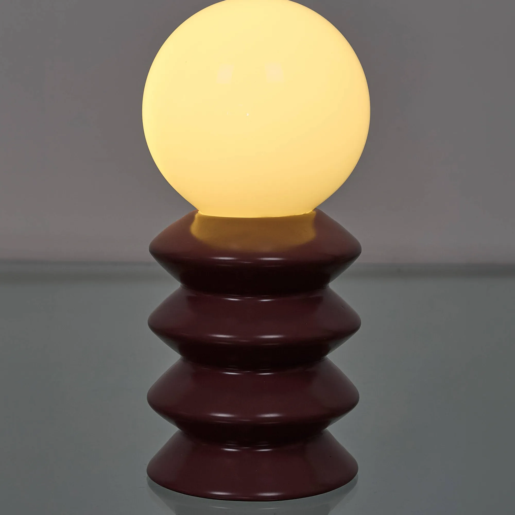 Decoratieartikel<Blancheporte Staande ledlamp op batterijen, in keramiek terracotta