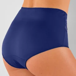 Slip En Shorty<Confidence Lingerie Step-in broekje in microvezel en guipure Rima - set van 2 blauw