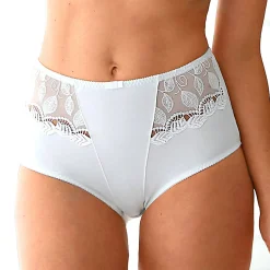 Slip En Shorty<Confidence Lingerie Step-in broekje in microvezel en guipure Rima - set van 2 wit