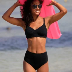 Badmode|Badmode<Blancheporte Steungevend bikinibroekje met hoge taille Ilaya zwart