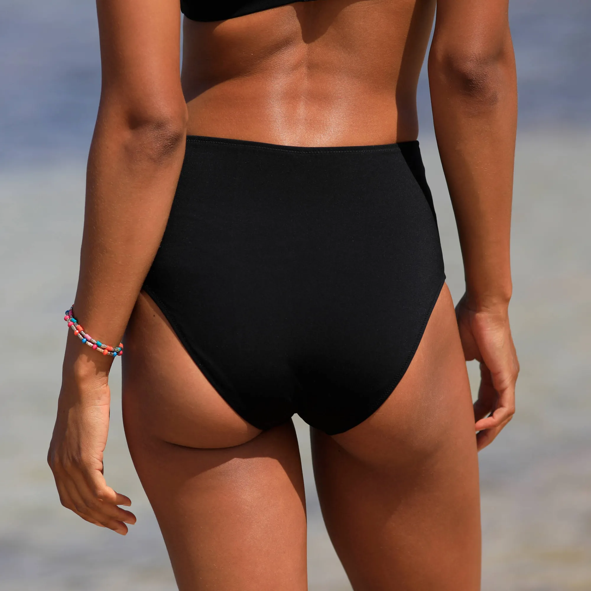 Badmode|Badmode<Blancheporte Steungevend bikinibroekje met hoge taille Ilaya zwart