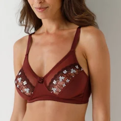 Beha<Confidence Lingerie Steungevende beha in microvezel Caminata - zonder beugels chocolade
