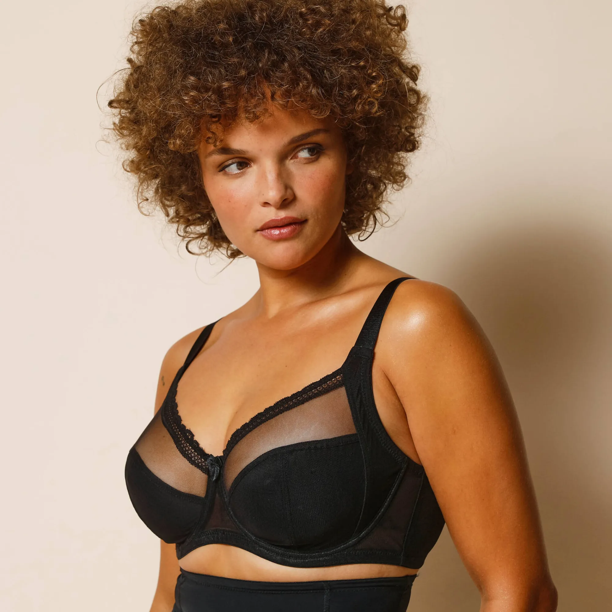 Beha<Blancheporte Steungevende beha in modellerend tricot - met beugels zwart
