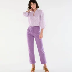 Broek<Blancheporte Steungevende 7/8-broek, hoge taille parma