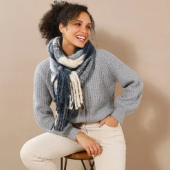 Trui En Vest<Blancheporte Streelzacht vest in patenttricot chiné grijs