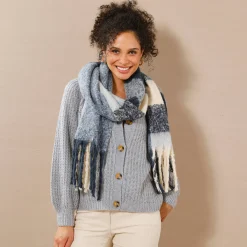 Trui En Vest<Blancheporte Streelzacht vest in patenttricot chiné grijs