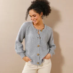 Trui En Vest<Blancheporte Streelzacht vest in patenttricot chiné grijs