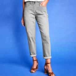 Jeans<Blancheporte Stretch jeans in 'mom' model grijs