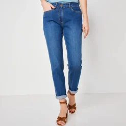 Jeans<Blancheporte Stretch jeans in 'mom' model stone