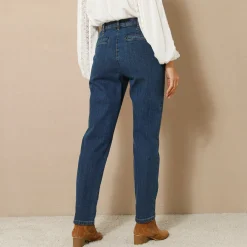 Jeans|Broek<Blancheporte Stretchjeans in 'mom' model, hoge taille stone