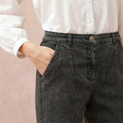 Jeans|Broek<Blancheporte Stretchjeans in 'mom' model, hoge taille used black