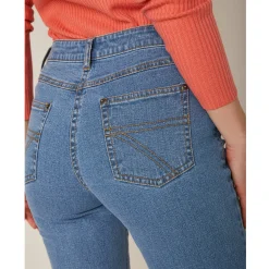 Jeans<Blancheporte Stretchjeans in recht model - kleine lengte bleached