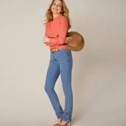 Jeans<Blancheporte Stretchjeans in recht model - kleine lengte bleached