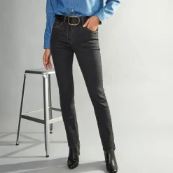 Jeans<Blancheporte Stretchjeans in recht model - gemiddelde lengte black