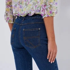 Jeans<Blancheporte Stretchjeans in recht model - gemiddelde lengte dark blue