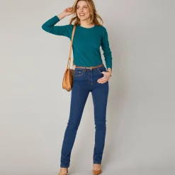 Jeans<Blancheporte Stretchjeans in recht model - gemiddelde lengte dark blue